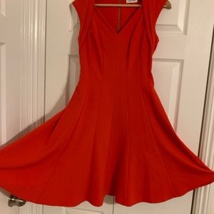 Red dress Calvin Kline.